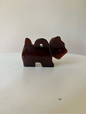 Vintage Brown Scottie Terrier Dog Hair Claw Clip